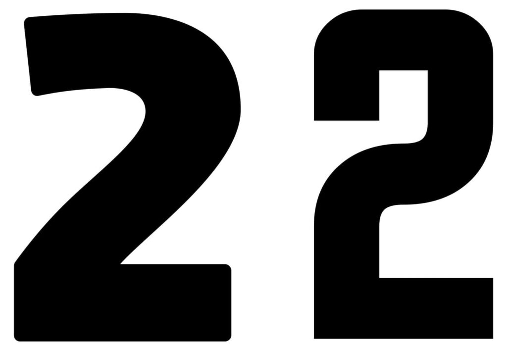 Bold Monochromatic Number Wallpaper - Modern Black & White Background