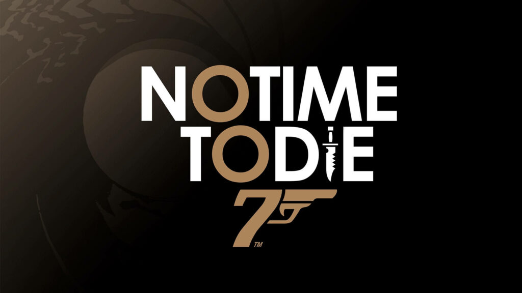 Sleek No Time To Die Digital Wallpaper: Bold 007 Design