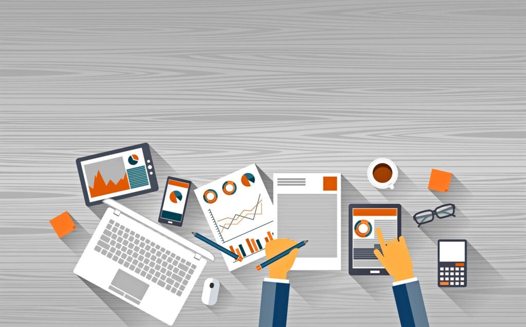 Modern Workspace Wallpaper: Project Management & Productivity Tools