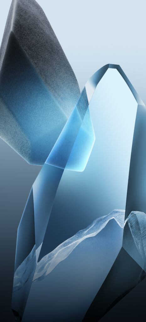 OnePlus 13 Wallpaper: Sleek Geometric Design in Blue & Gray