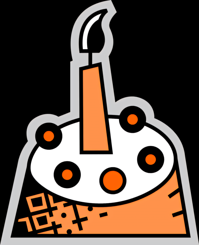 Stylized Orange & White Birthday Cake Wallpaper - Minimalist Design