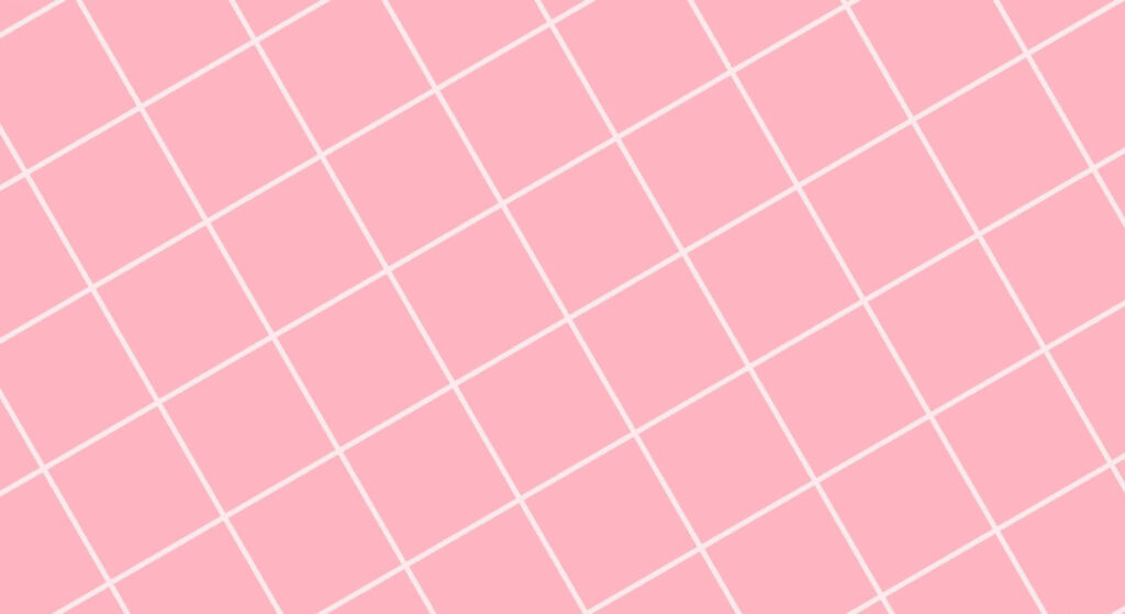 Modern Pink Background with White Diagonal Grid Pattern Wallpaper