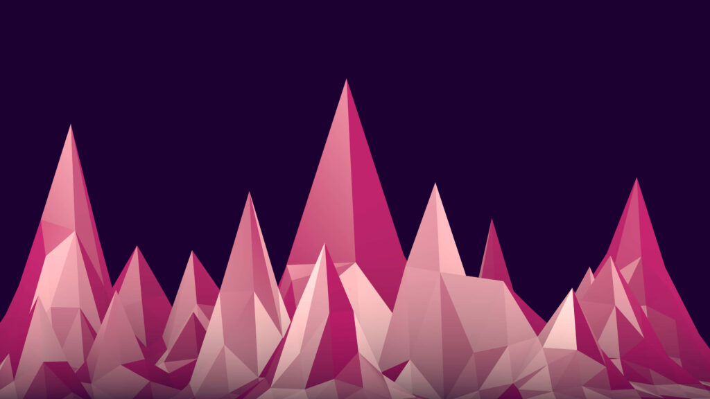 Modern Minimalist Pink & Purple Polygonal Desktop Wallpaper