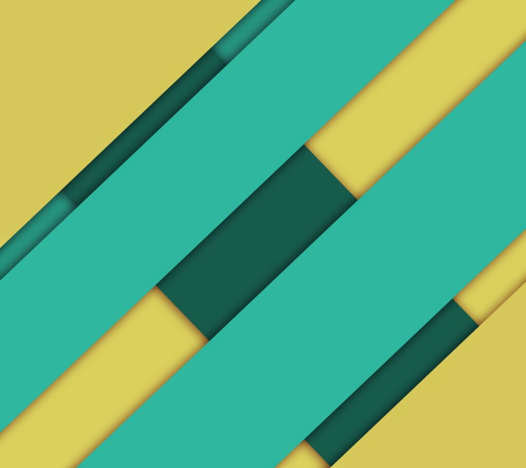 Modern Teal & Yellow Striped Wallpaper for Stylish Digital Background