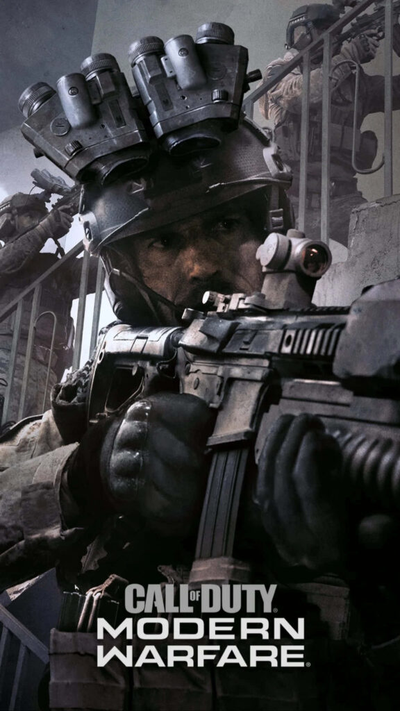 Modern Warfare's Tactical Hero: Armed to the Teeth Wallpaper