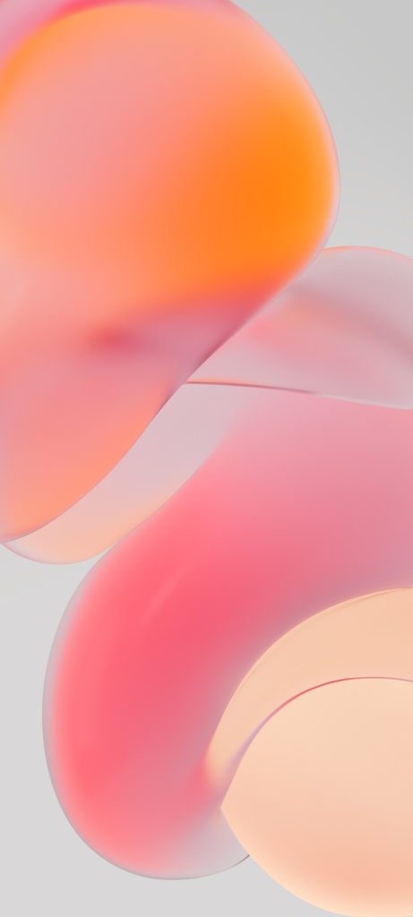 Sleek Xiaomi HyperOS 2 Wallpaper: Soft Orange & Pink Abstract Design