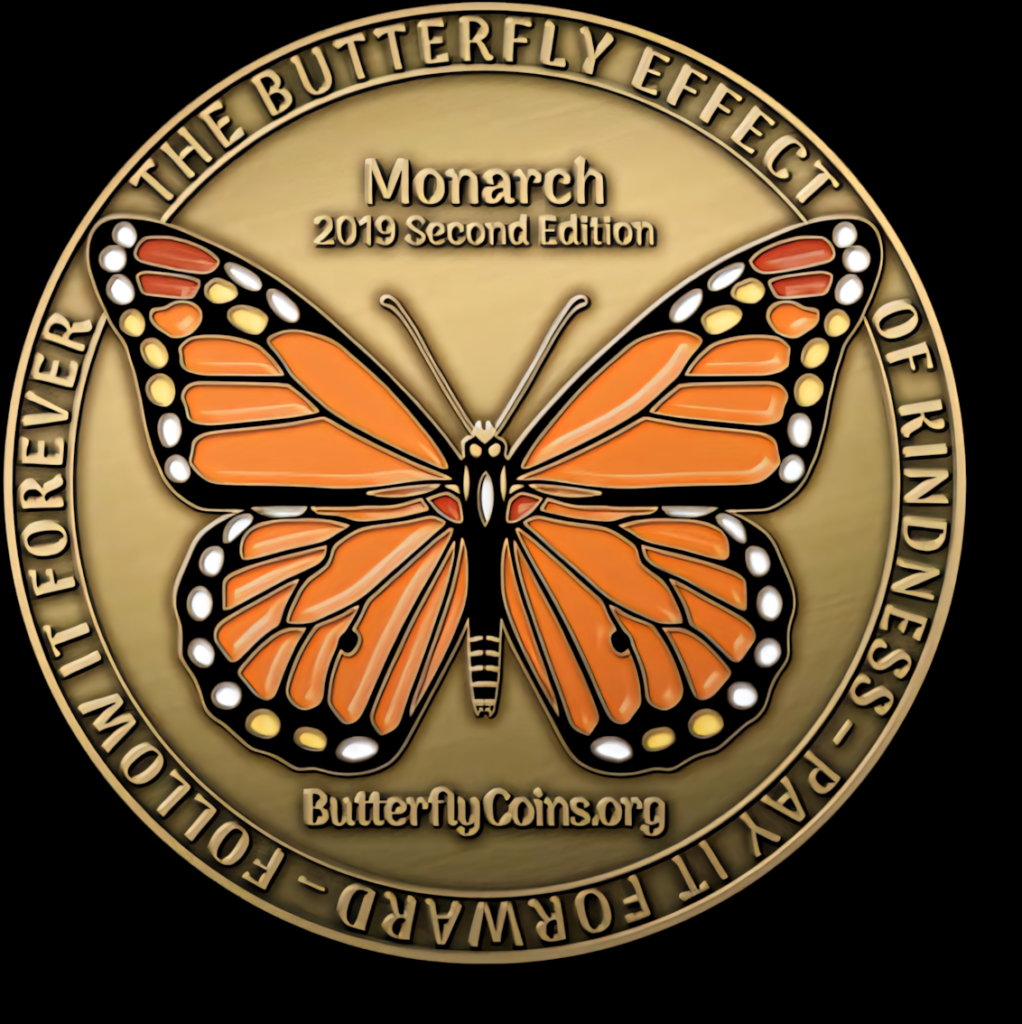 Monarch Butterfly Effect Coin 2019 - Kindness Ripple Wallpaper