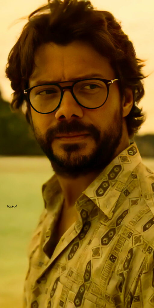 Cashing in on the Chaos: Bella Ciao in the Eyes of El Professor – La Casa de Papel HD Phone Wallpaper