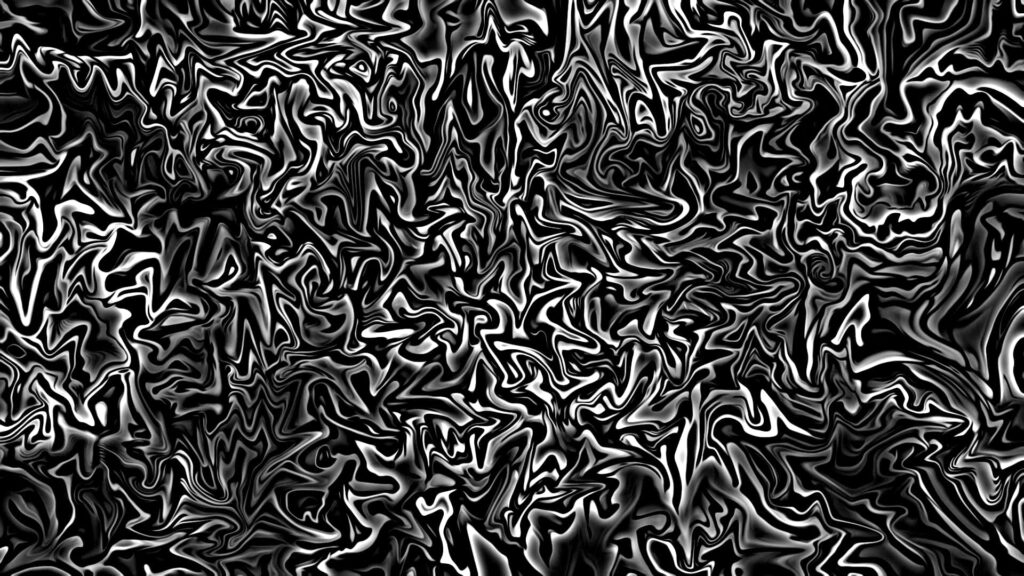 Monochromatic Abstract Wallpaper: Swirling Black & White Design