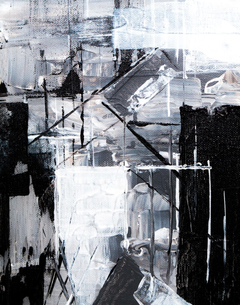 Monochromatic Abstract Wallpaper: Dynamic Black & Gray Design
