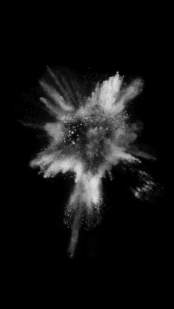 Artistic Monochromatic Explosion Wallpaper for iPhone Background