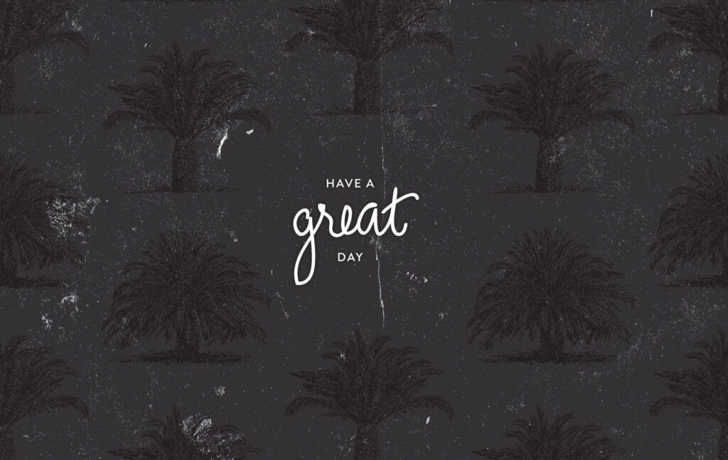 Minimalist Dark Tree Wallpaper with Positive Message for Desktop