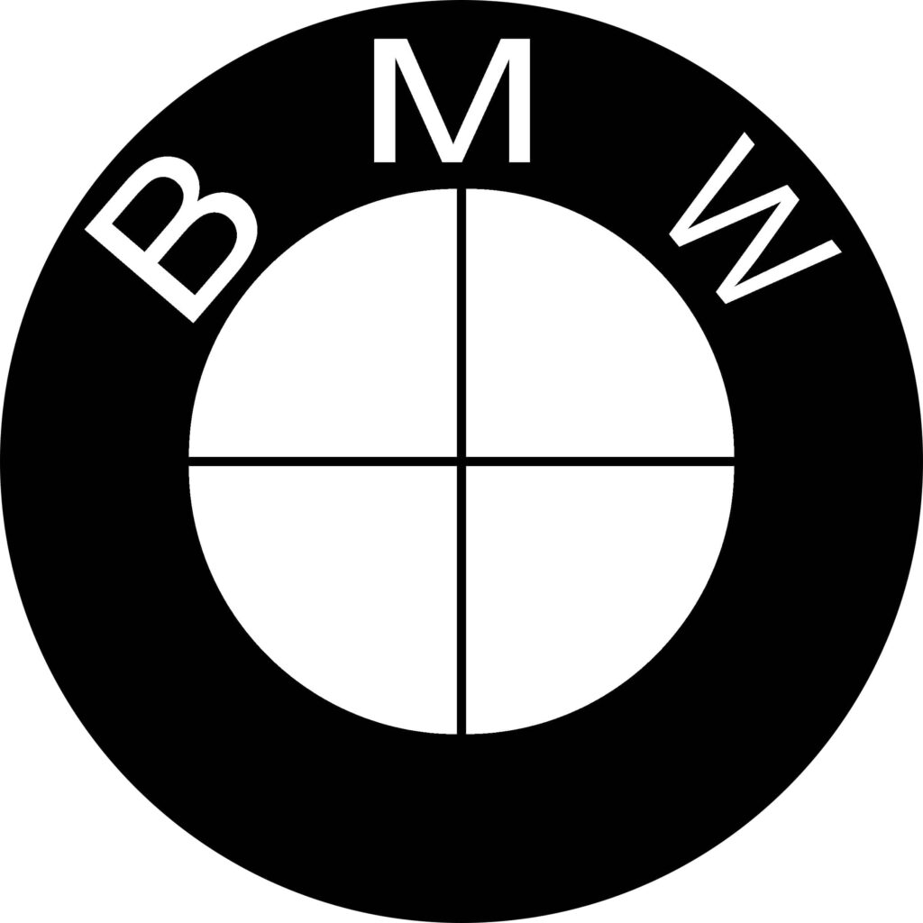 Monochrome Abstract Circular Logo Wallpaper - Modern Minimalist Design
