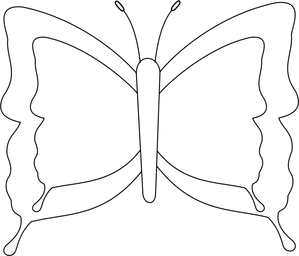 Minimalist Butterfly Outline Wallpaper - Versatile Monochrome Background