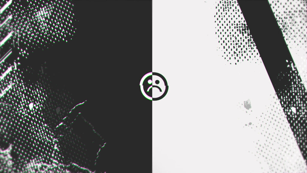 Monochrome Duality Wallpaper: Black & White Dotted Design