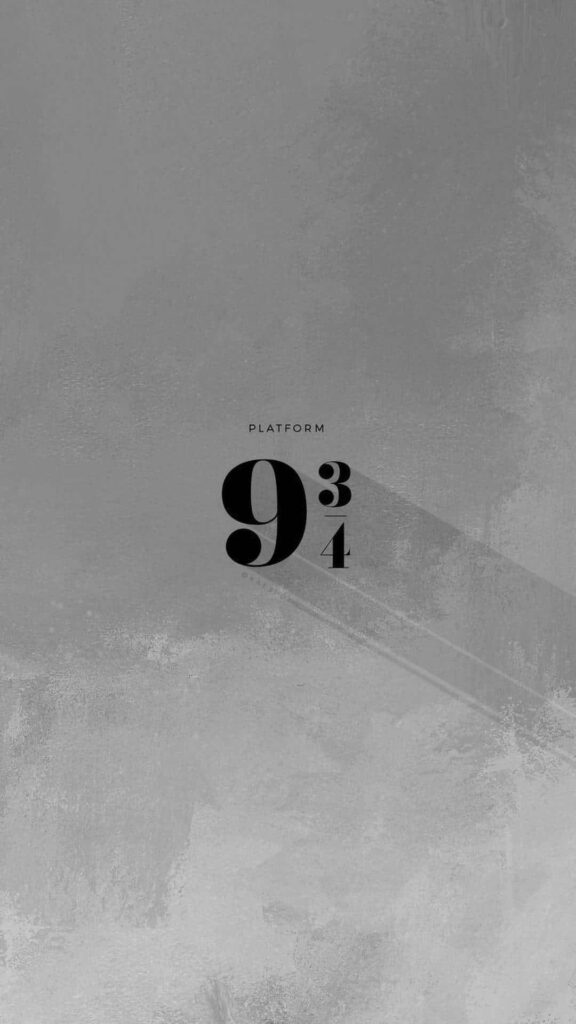 Monochrome Platform 9¾ Wallpaper: Enigmatic Harry Potter Background