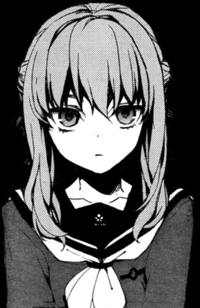 Monochrome Manga Girl Wallpaper: Intense Sailor Style Illustration