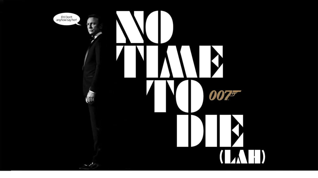 Sleek 007 Wallpaper: Monochrome Bond Design with Bold Typography