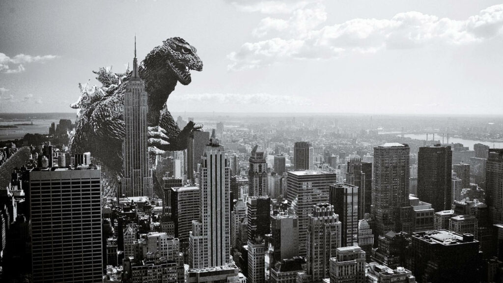 Monstrous Majesty: Godzilla's Epic City Rampage in Stunning 4K Wallpaper