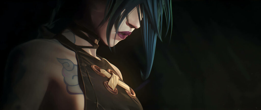 Dark Mood Arcane Wallpaper: Captivating Character & Intricate Details
