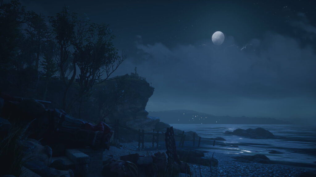 Edith Finch's Lunar Legacy: A Stunning HD Wallpaper of Indie Game's Serene Game Landscape