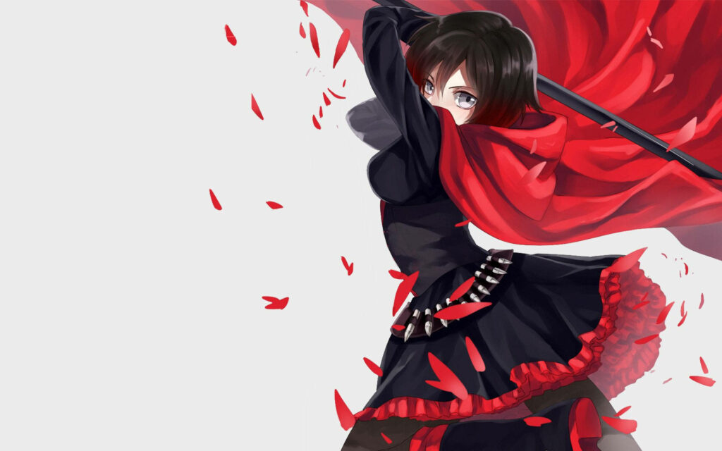 Majestic Moonlit Enchantress: A Captivating Anime Girl Embraces the Night Wallpaper