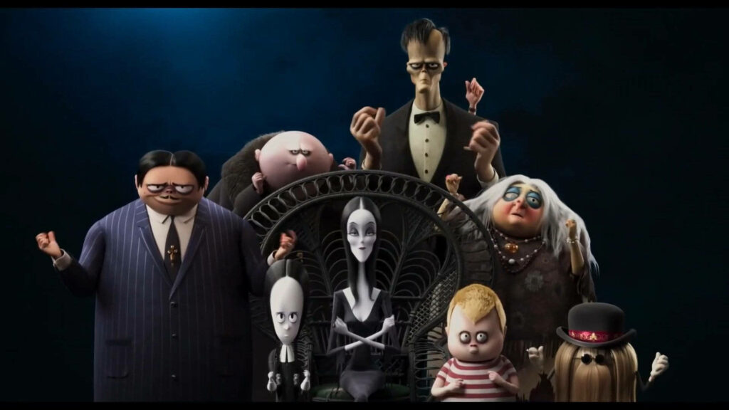 Morticia Addams & Family: Gothic Elegance Wallpaper Background