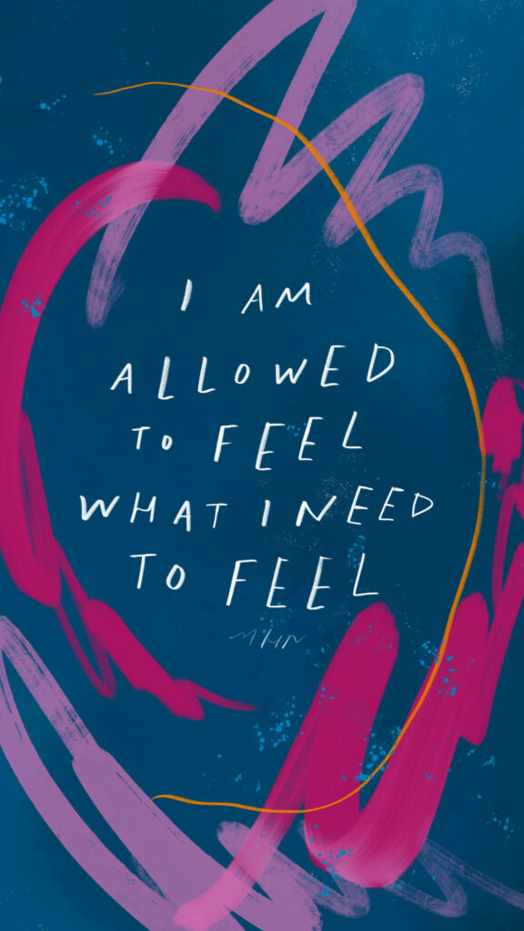 Motivational Affirmation Quote Wallpaper on Deep Blue Background