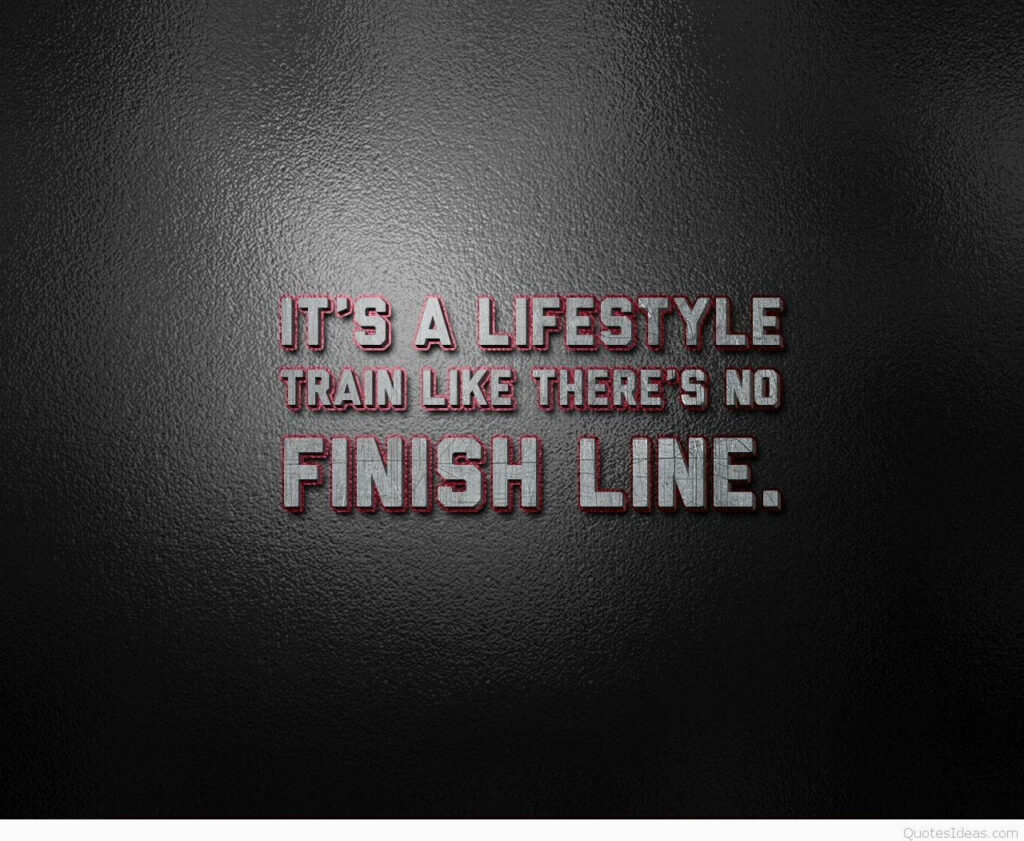 Motivational Fitness Wallpaper: Train Without Limits on Dark Background