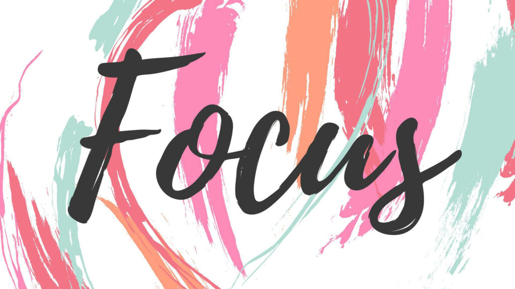 Motivational Focus Wallpaper for MacBook - Colorful Streaks Design