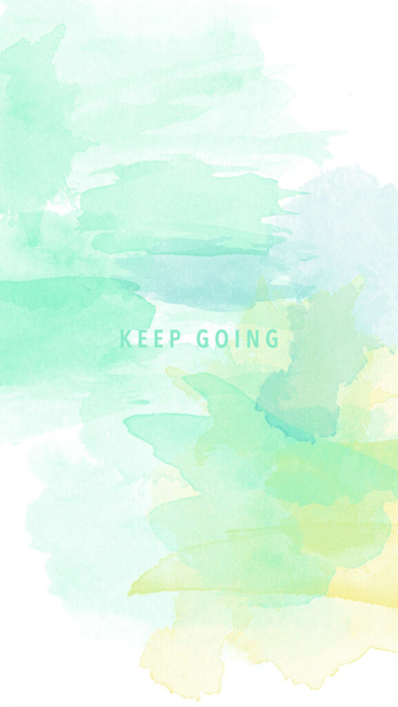 Motivational Watercolor Canvas on a Serene Phone Background Wallpaper