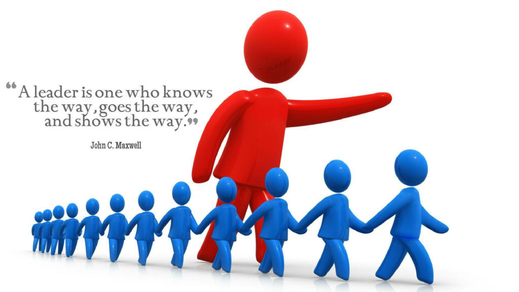 Motivational Leadership Quote by John C. Maxwell with Symbolic Imagery Wallpaper