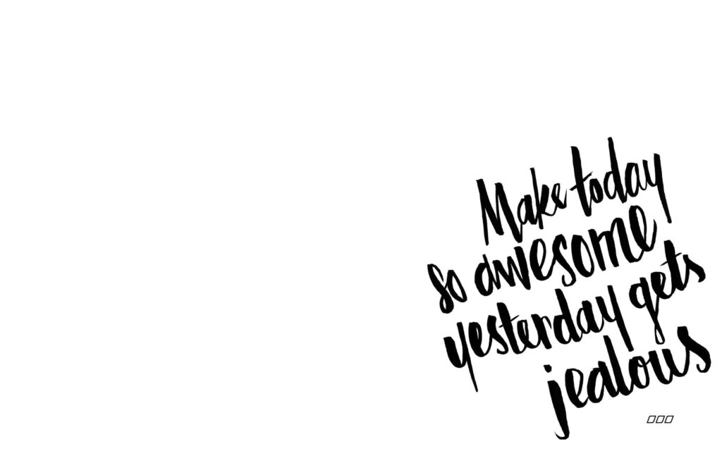 Motivational Minimalist Wallpaper: 'Make Today Awesome' Quote
