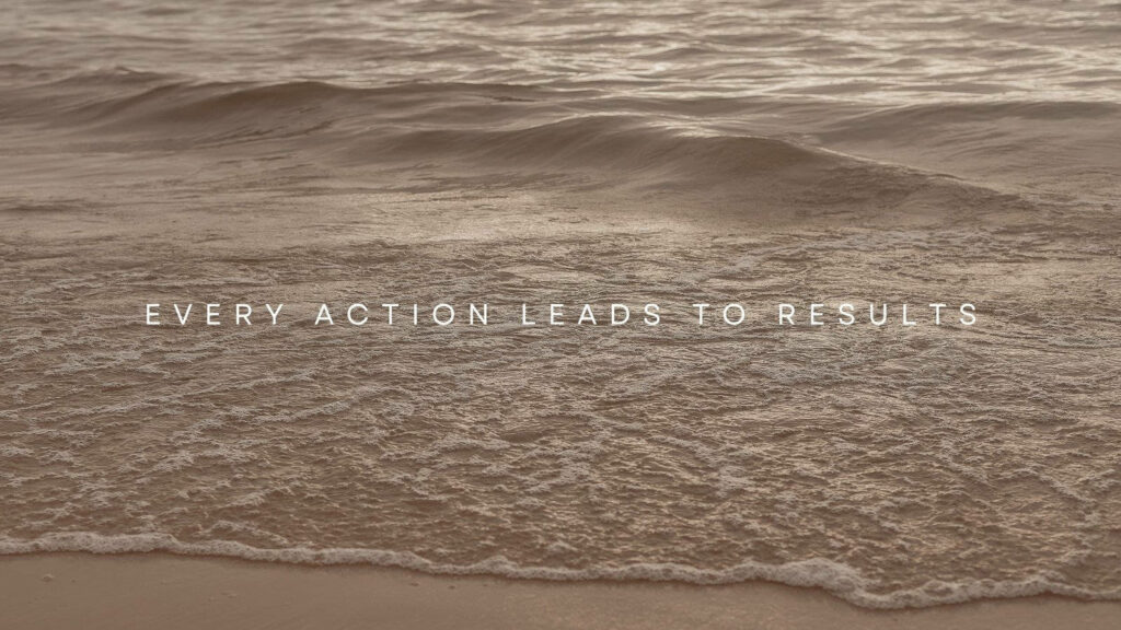 Serene Ocean Wallpaper: Inspiring Every Action Leads to Results