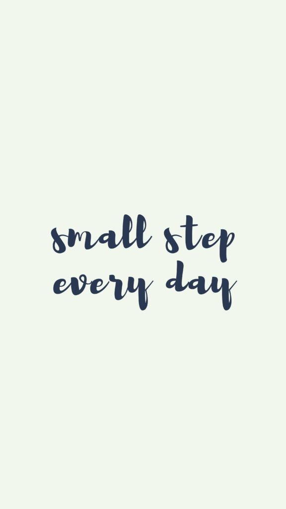 Motivational Quote Full HD Phone Wallpaper - Small Steps Daily