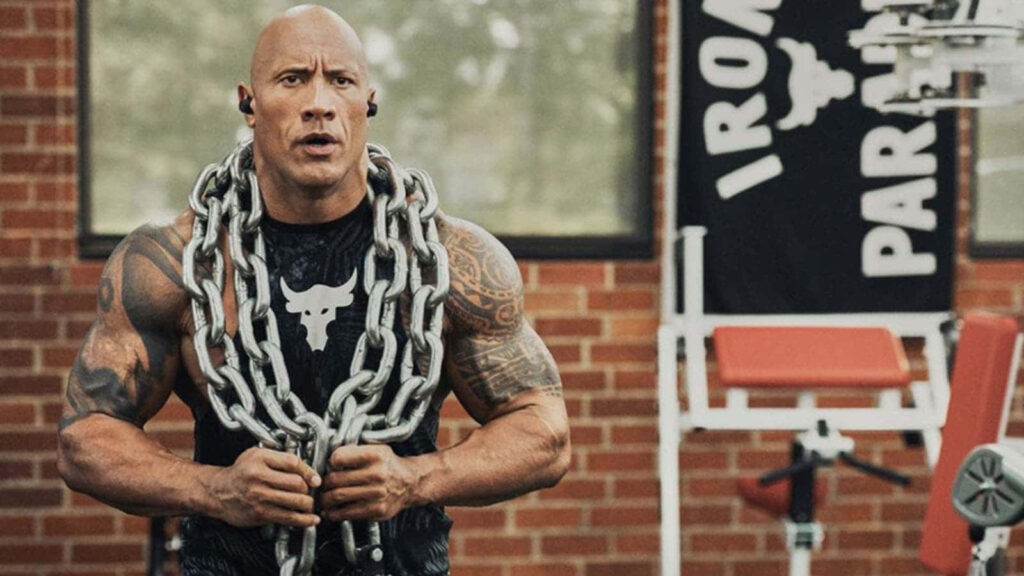 Motivational Dwayne Johnson Workout Wallpaper | Project Rock Gear