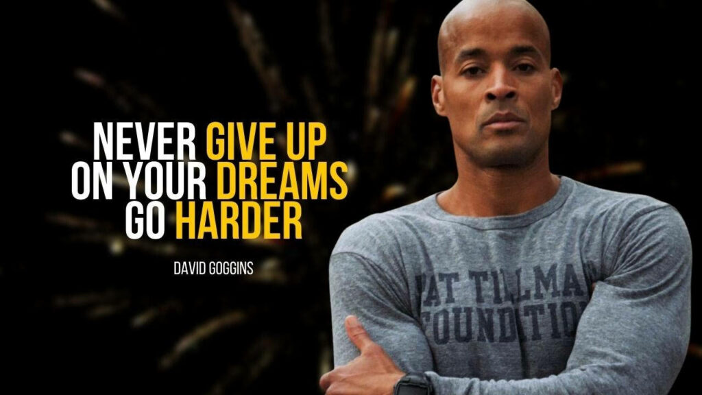 Motivational Wallpaper: Strong Figure & Perseverance Quote