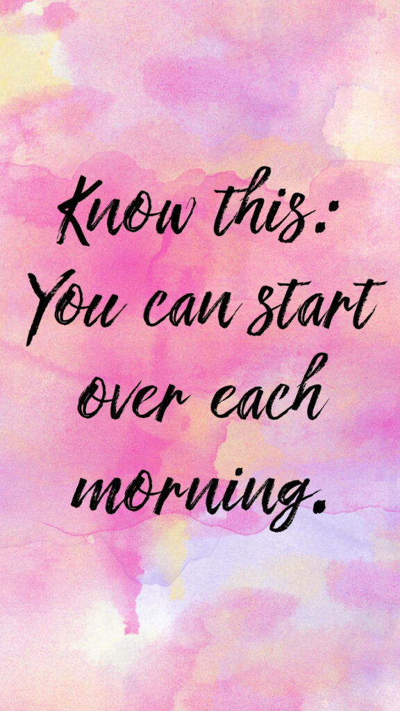 Motivational Quote Wallpaper: Soft Pink & Purple Background