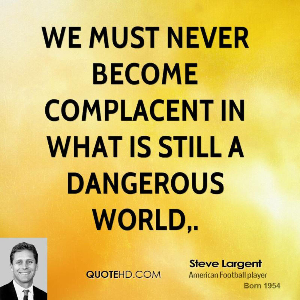 Motivational Wallpaper: Steve Largent Quote on Yellow Background