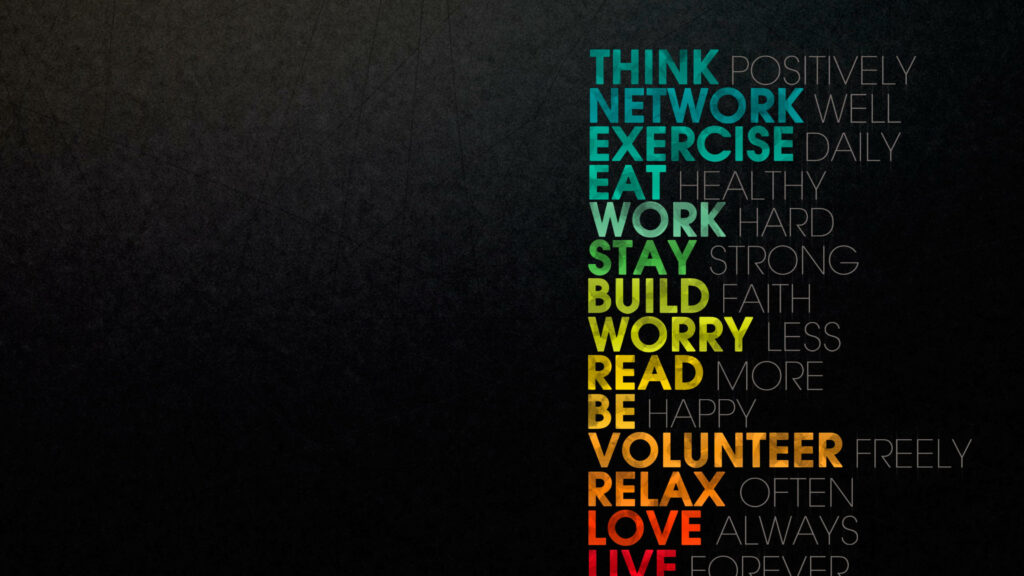 High-Res Motivational Wallpaper: Positivity & Wellness in 4K
