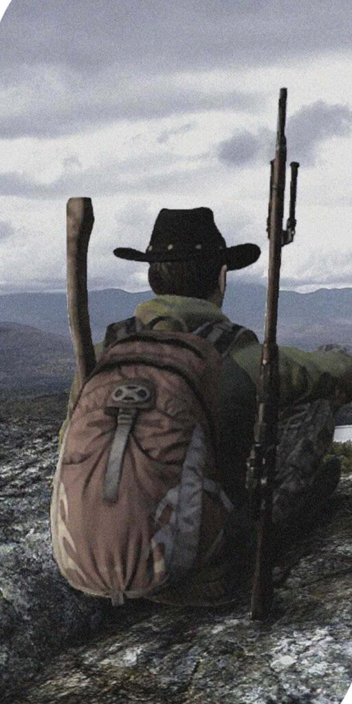 Adventurous Expedition Snapshot: A Mountain Dweller Armed and Ready amidst a Stunning Dayz Epoch Mod Landscape Wallpaper