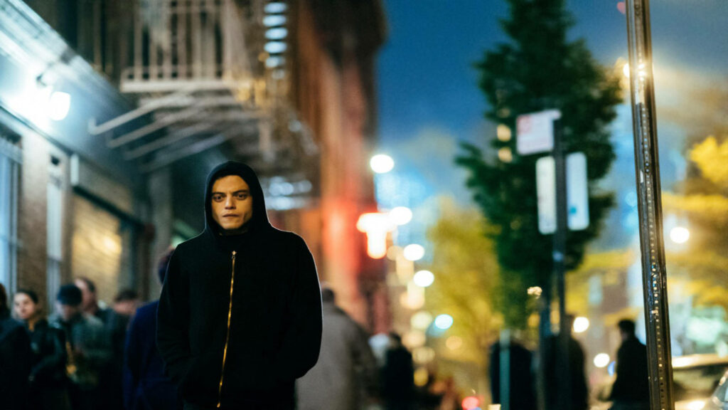 Mr. Robot Wallpaper: Elliot in Urban Night Lights