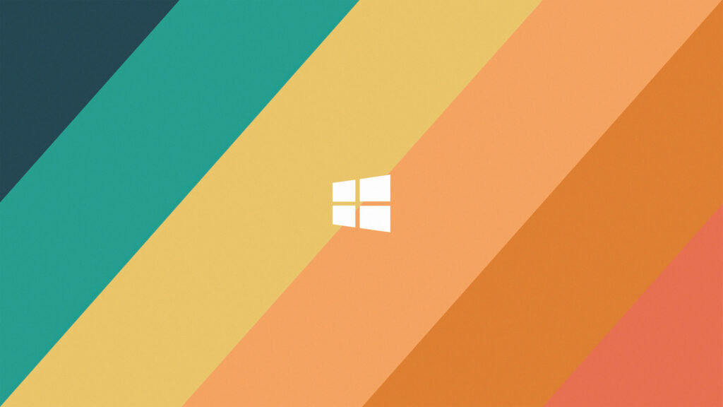 Multicolored Panels: Captivating Minimalist Laptop Art Wallpaper