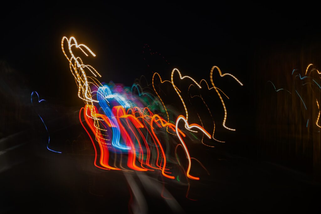 Dynamic Multicolored Lights Wallpaper - Modern Abstract Background