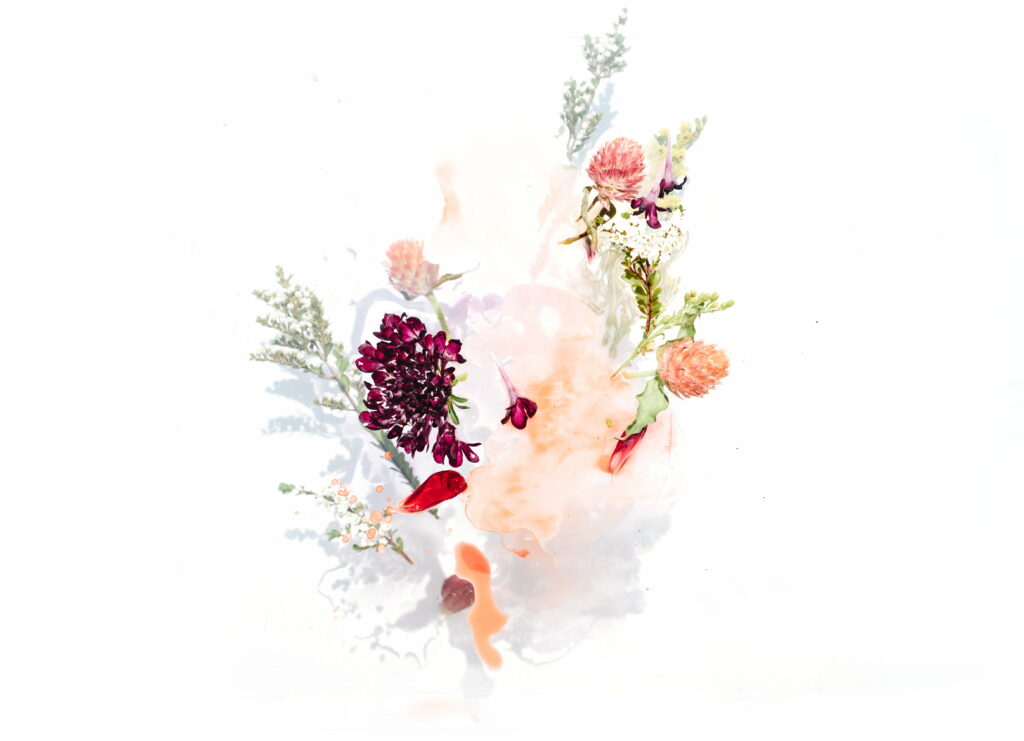 Floral Symphony: Vibrant Bouquet Blooms in Exquisite Vector Art Wallpaper