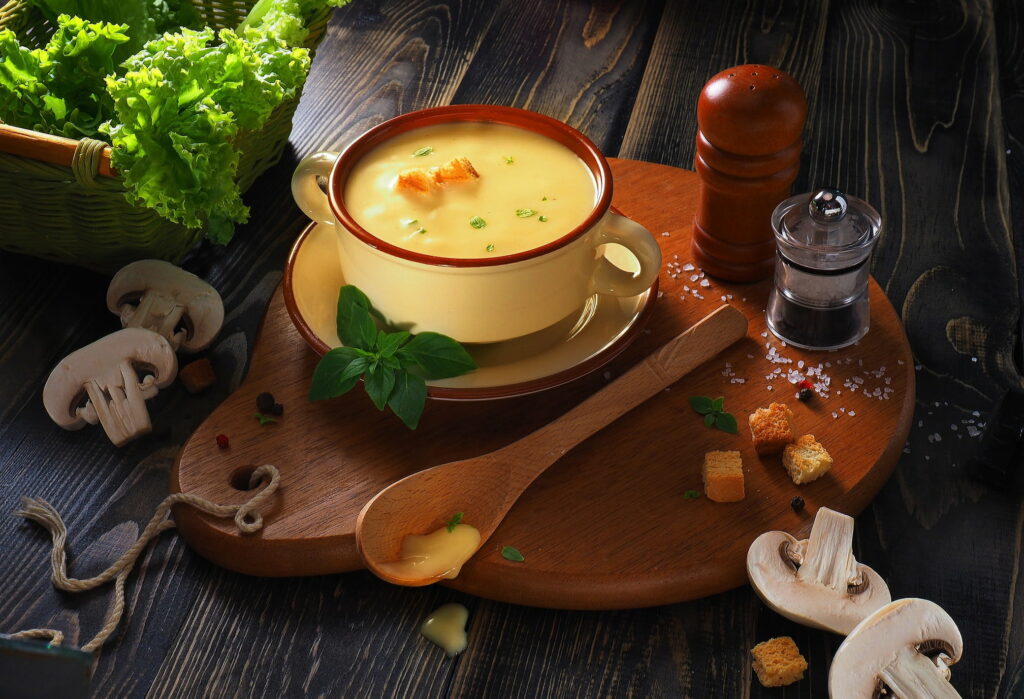 Mushroom Delight: A Captivating Still Life Feast for the Senses Wallpaper