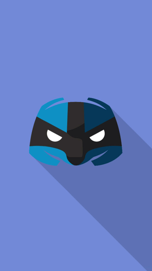 Clyde, Discord's Iconic Mascot, Concealed in a Mysterious Mask against a Serene Lilac Blue Background Wallpaper