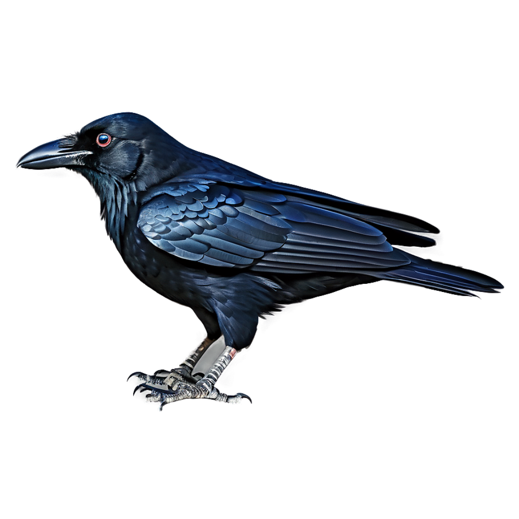 Mysterious Crow Wallpaper: Detailed Dark Bird for Dramatic Background