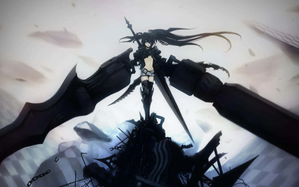 Powerful Dark Figure Wallpaper: Surreal Chaos & Intricate Details