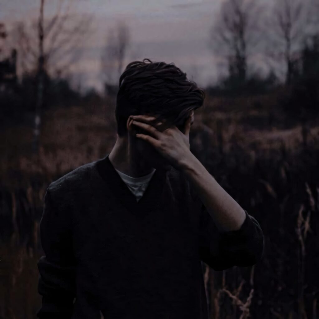 Mysterious Figure in Misty Landscape - Intriguing Obscurity Wallpaper